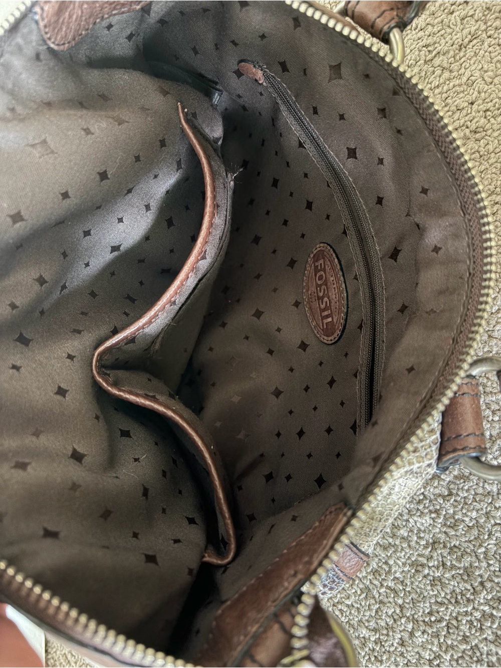 Fossil Snake Print Maddox Satchel - Picture 5 of 10